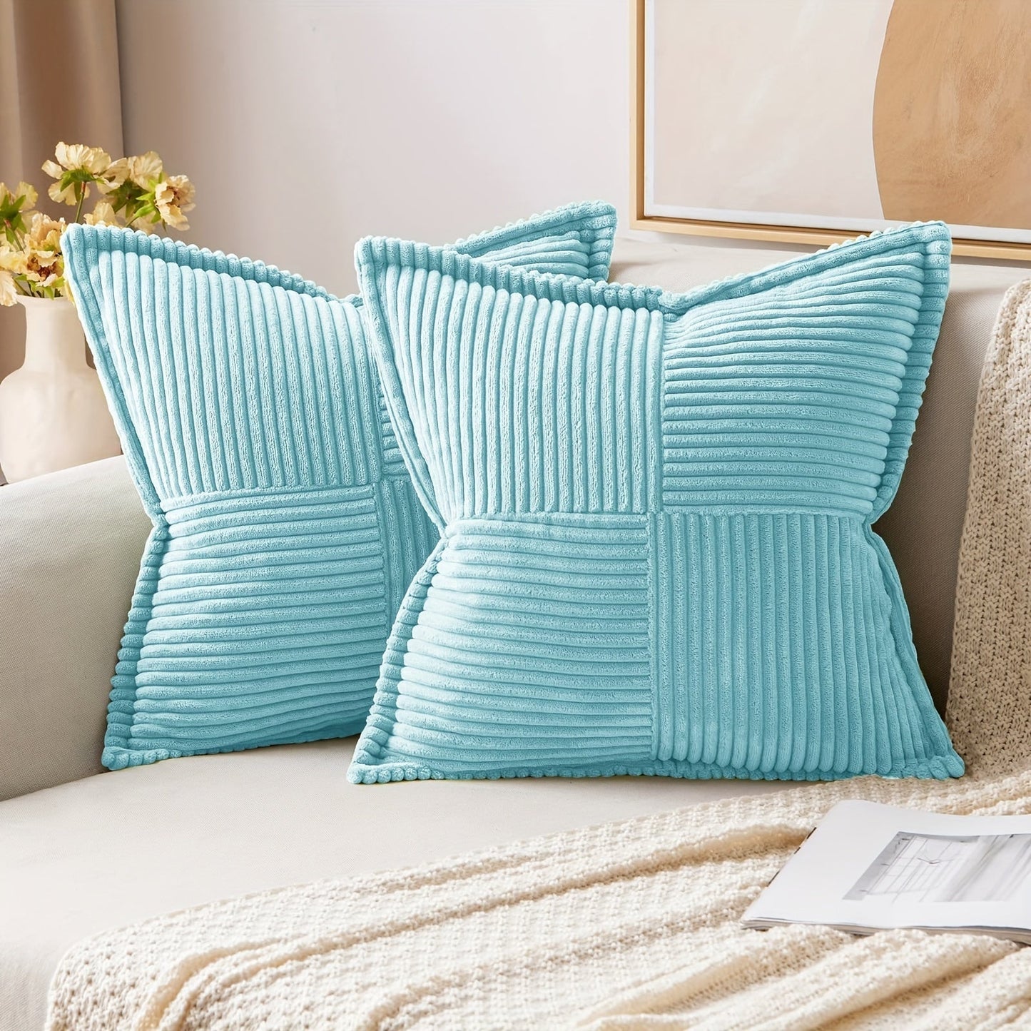 Stilvoller Kissenbezug 40x40 aus Polyester mit Reißverschluss – Modernes Sofakissen für Wohnzimmer und Schlafzimmer 4