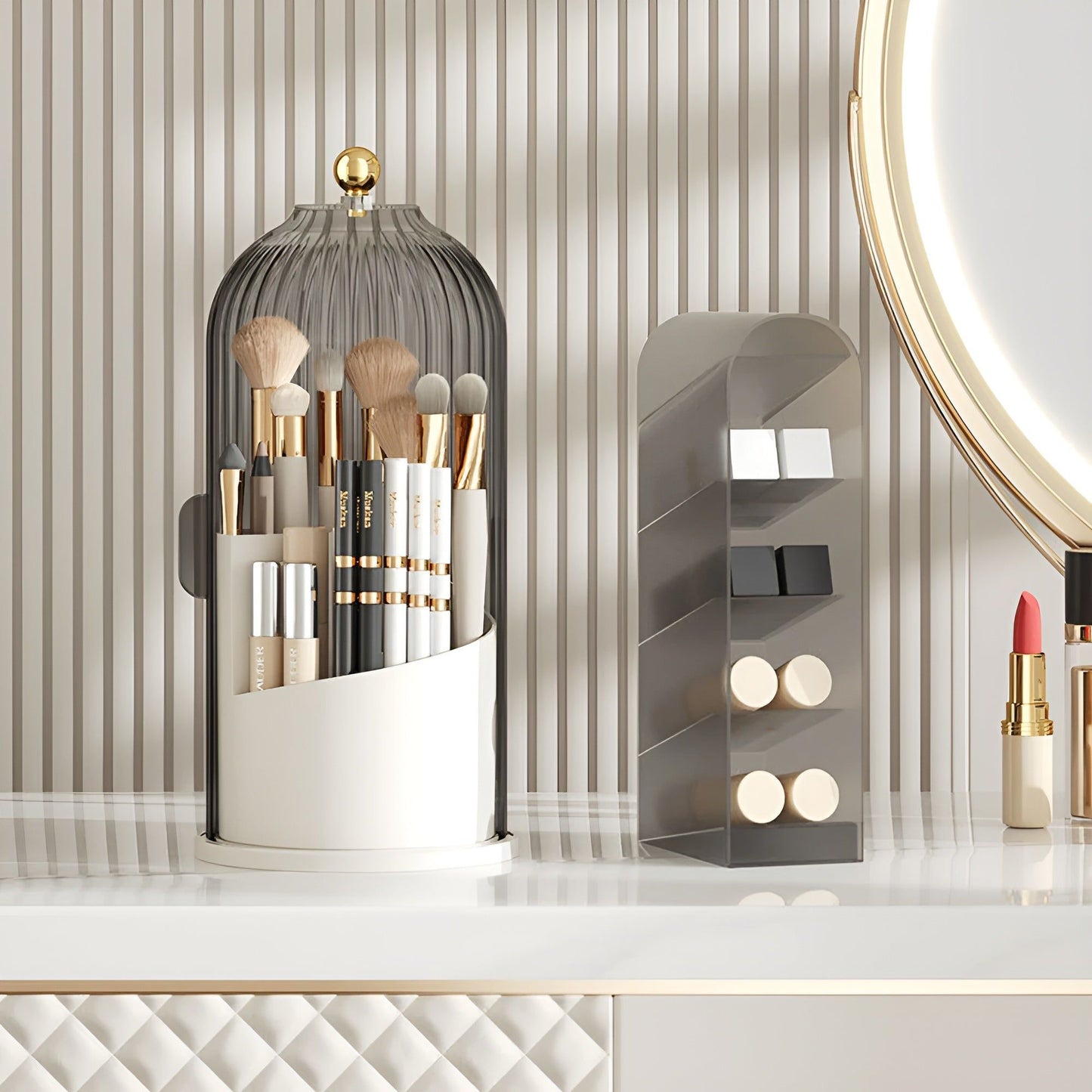 360° Drehbarer Makeup Pinsel Organizer