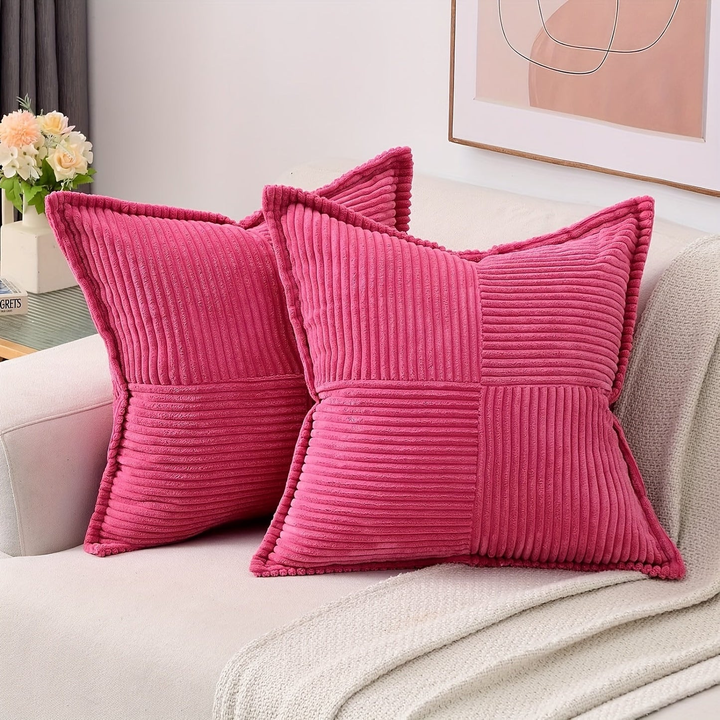 Variant image for Stilvoller Kissenbezug 40x40 aus Polyester mit Reißverschluss – Modernes Sofakissen für Wohnzimmer und Schlafzimmer-25
