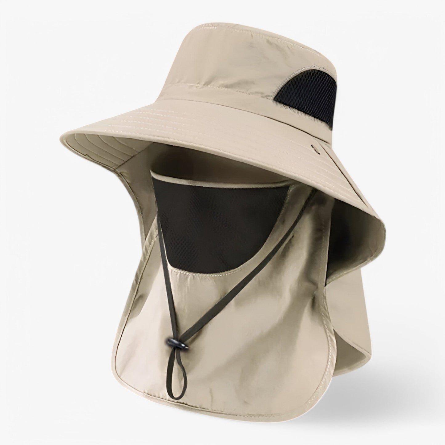 UV-Schutz Eimerhut mit Nackenklappe – Verstellbar für 55-58 cm – Atmungsaktives Dacron für Outdoor-Aktivitäten-5