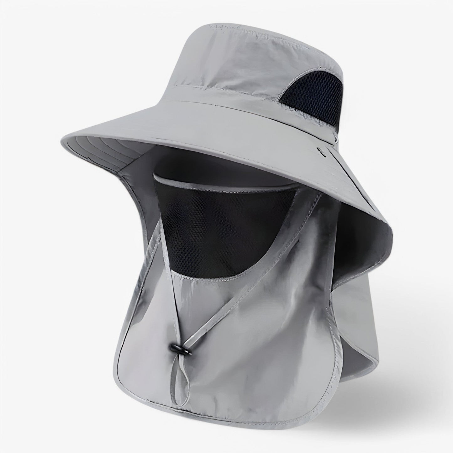 UV-Schutz Eimerhut mit Nackenklappe – Verstellbar für 55-58 cm – Atmungsaktives Dacron für Outdoor-Aktivitäten-4