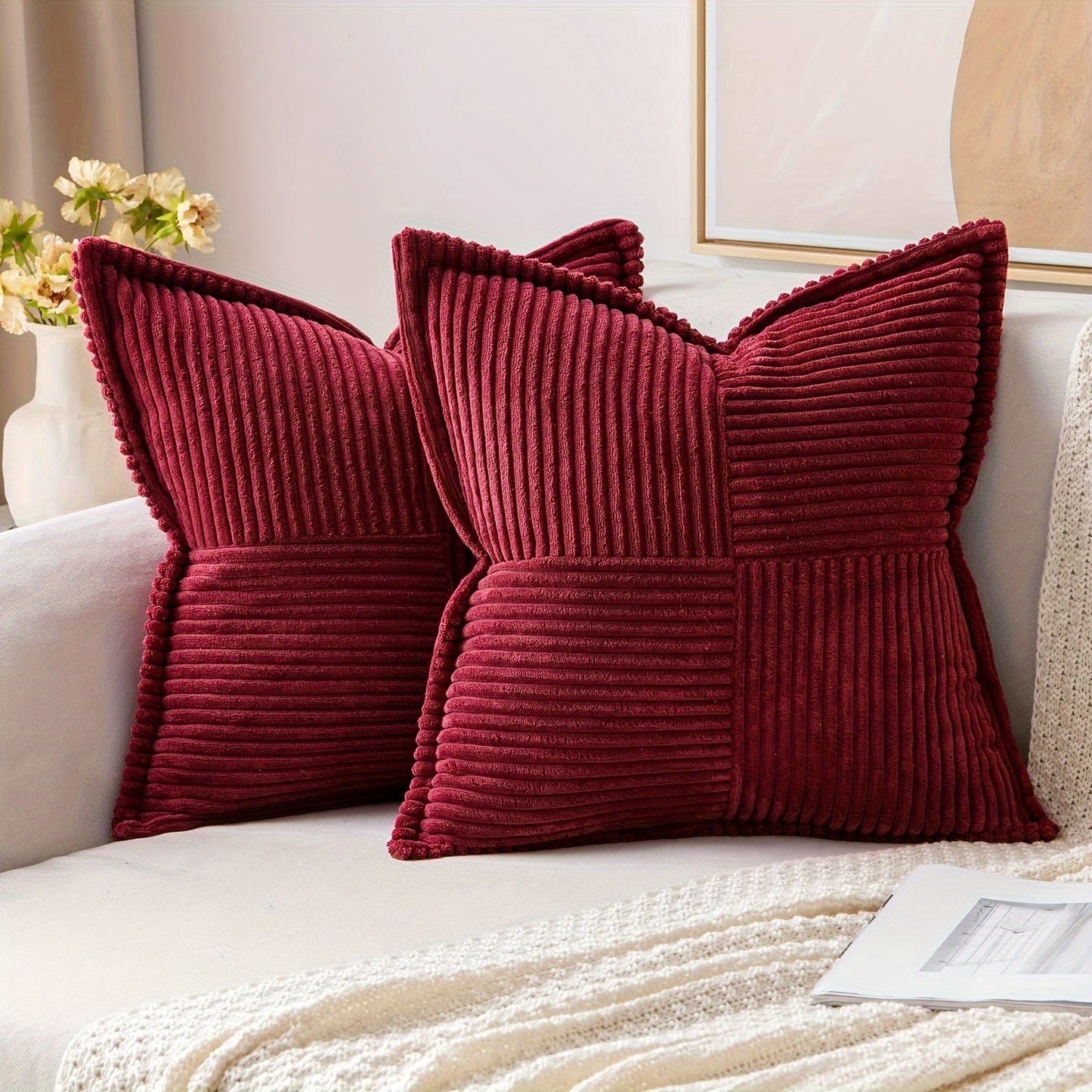 Variant image for Stilvoller Kissenbezug 40x40 aus Polyester mit Reißverschluss – Modernes Sofakissen für Wohnzimmer und Schlafzimmer-31