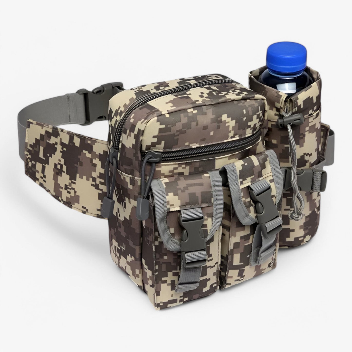 Taktischer Wasserflaschenbeutel aus 800D Nylon – Wasserdicht und Kompakt für Outdoor-Aktivitäten, Unisex, Schwarz, Armeegrün, Kaki-6