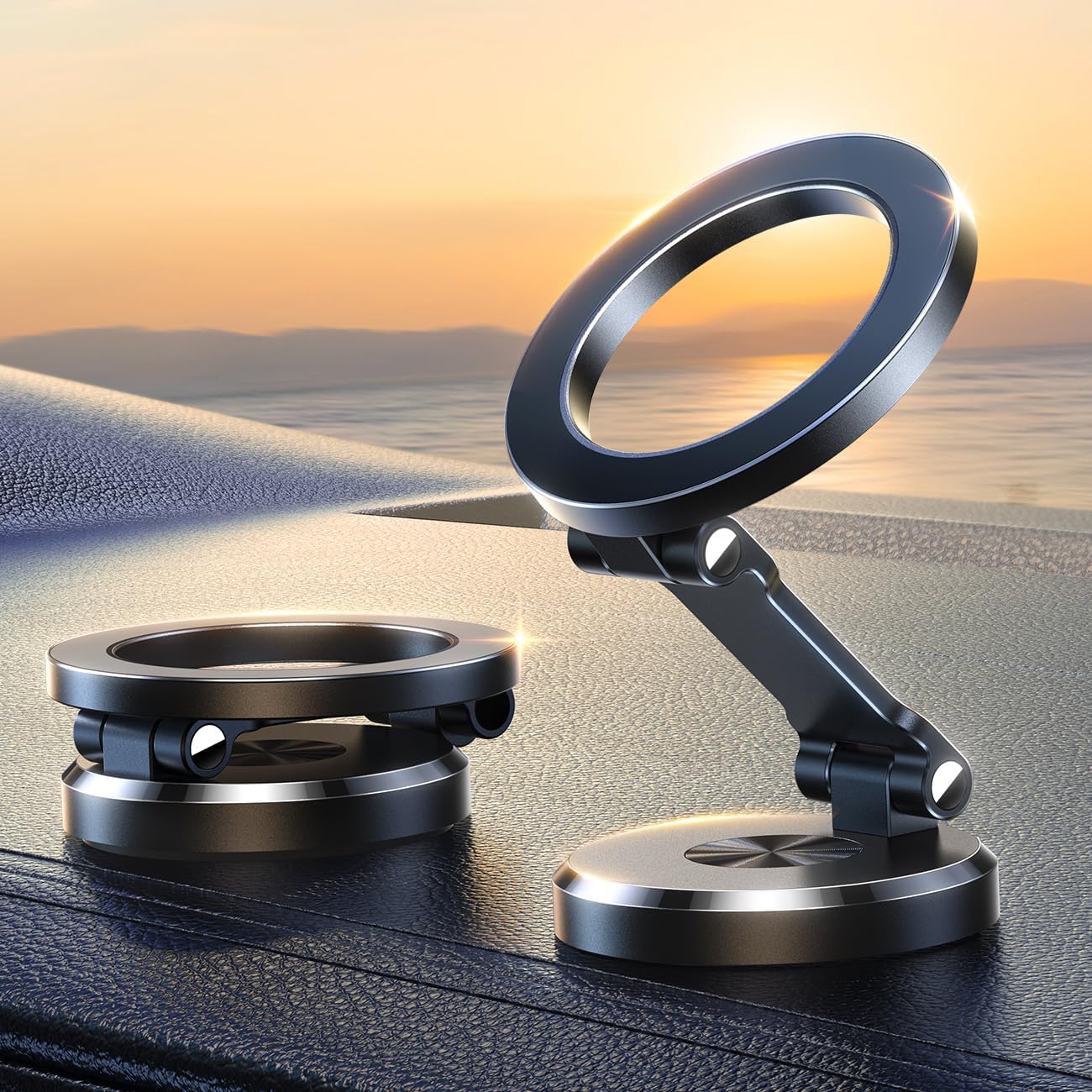Faltbarer magnetischer Handyhalter fürs Auto