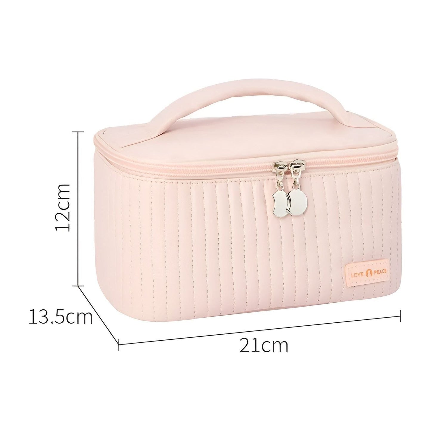 Stylische PU-Leder Kosmetiktasche Damen – Geräumiger Kulturbeutel mit Trennbaren Fächern für Kosmetik und Schminke 5