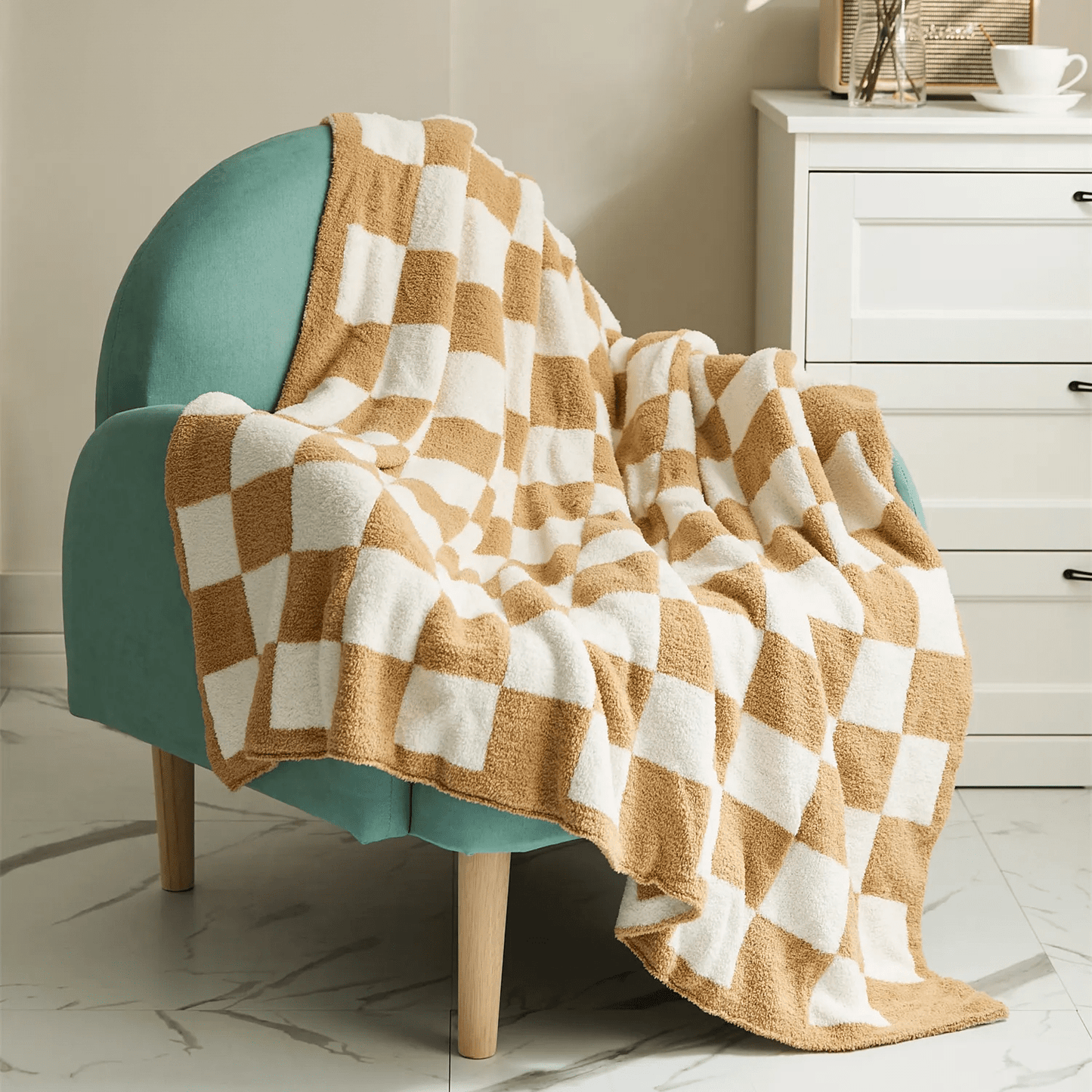 Stylische Karodecke mit Karomuster