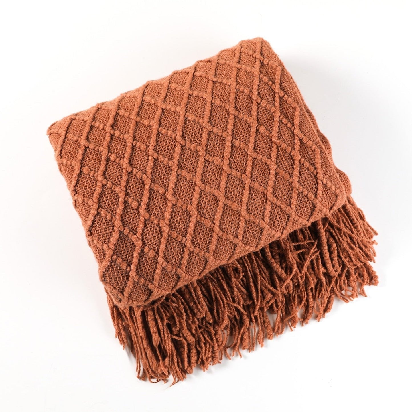 Kuschelige Strickdecke für Sofa und Bett