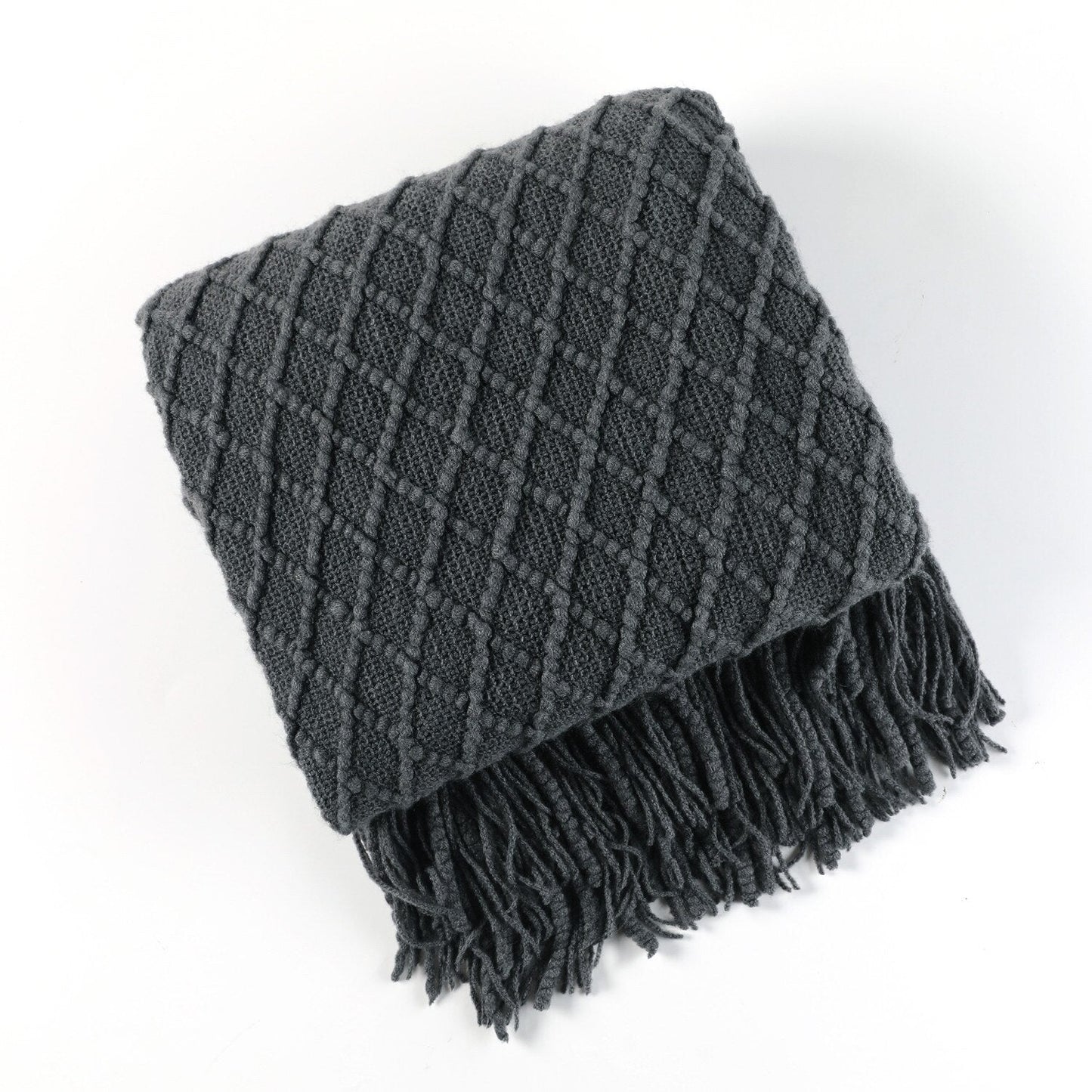 Kuschelige Strickdecke für Sofa und Bett