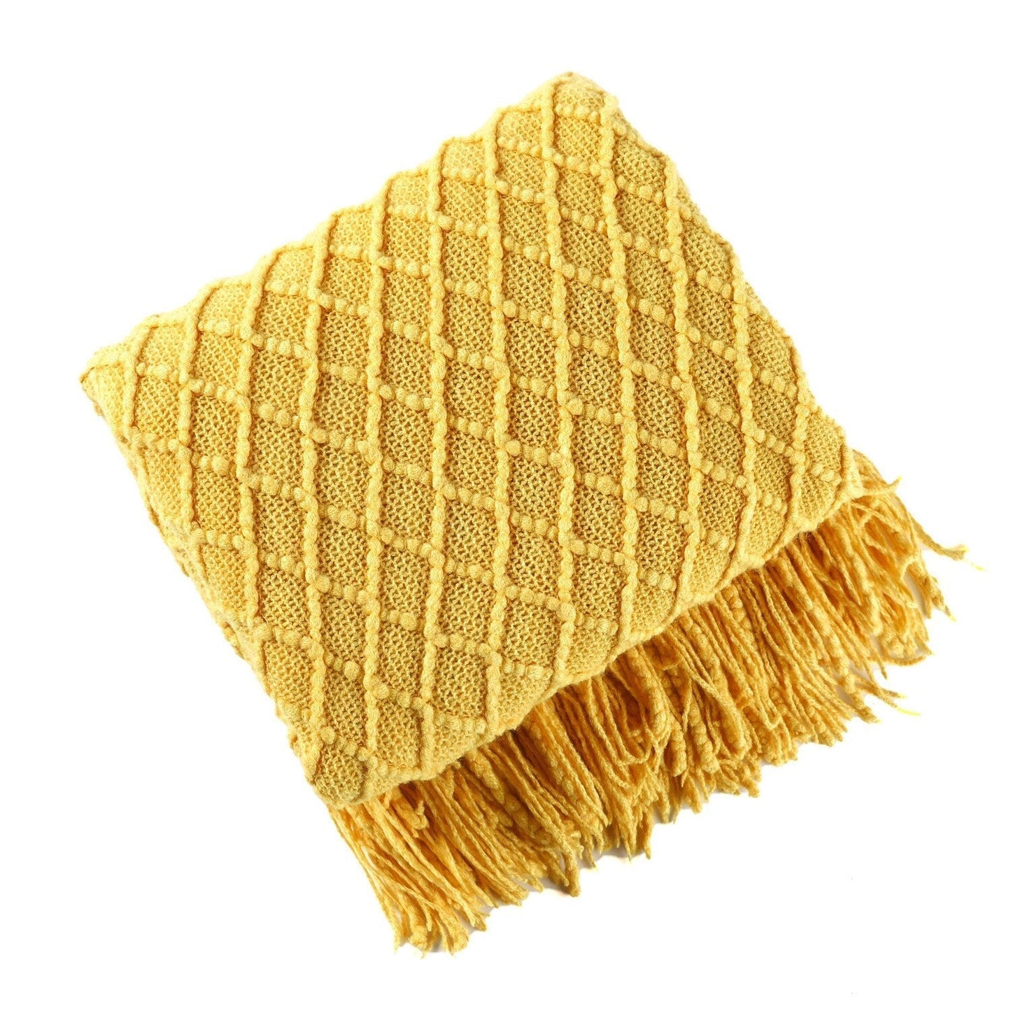 Kuschelige Strickdecke für Sofa und Bett