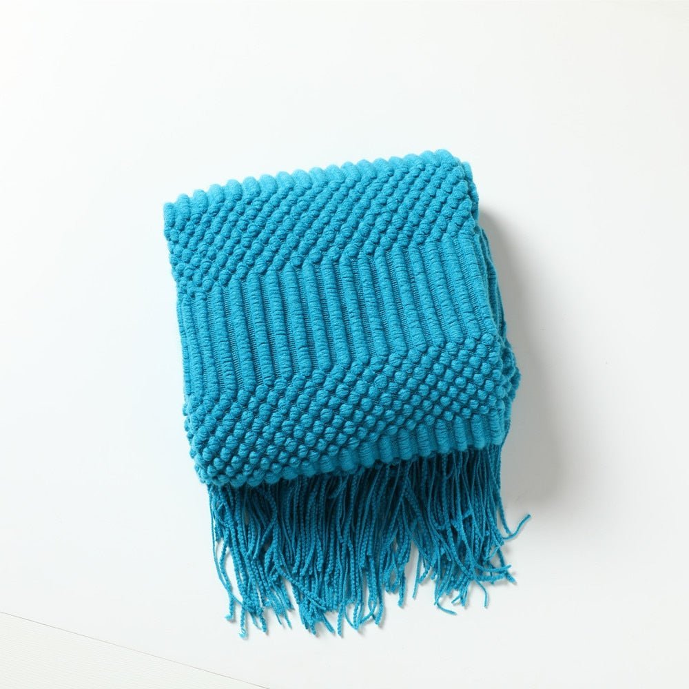 Kuschelige Strickdecke für Sofa und Bett