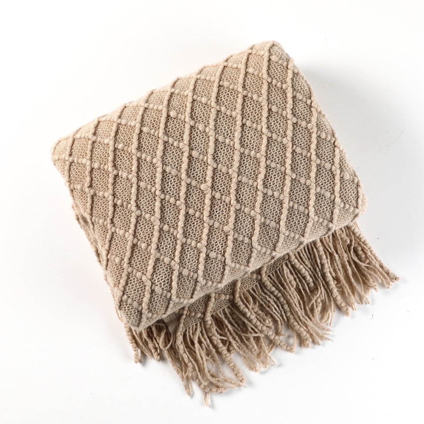 Kuschelige Strickdecke für Sofa und Bett