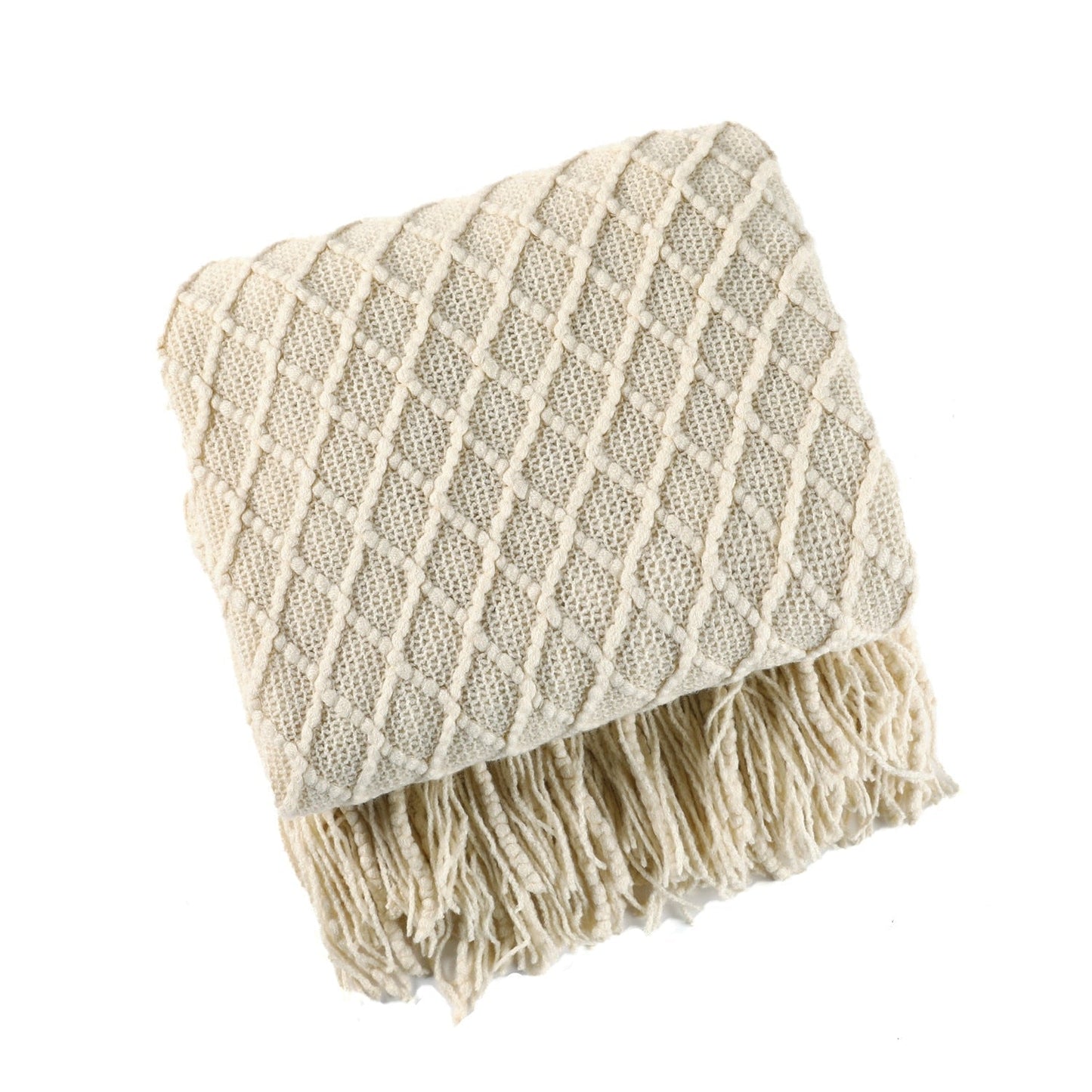 Kuschelige Strickdecke für Sofa und Bett