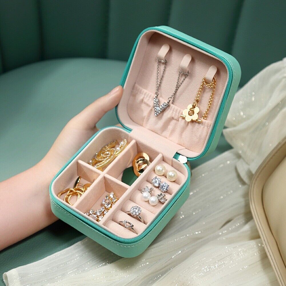 Tragbare Schmuckbox aus Leder