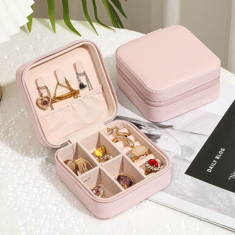 Tragbare Schmuckbox aus Leder
