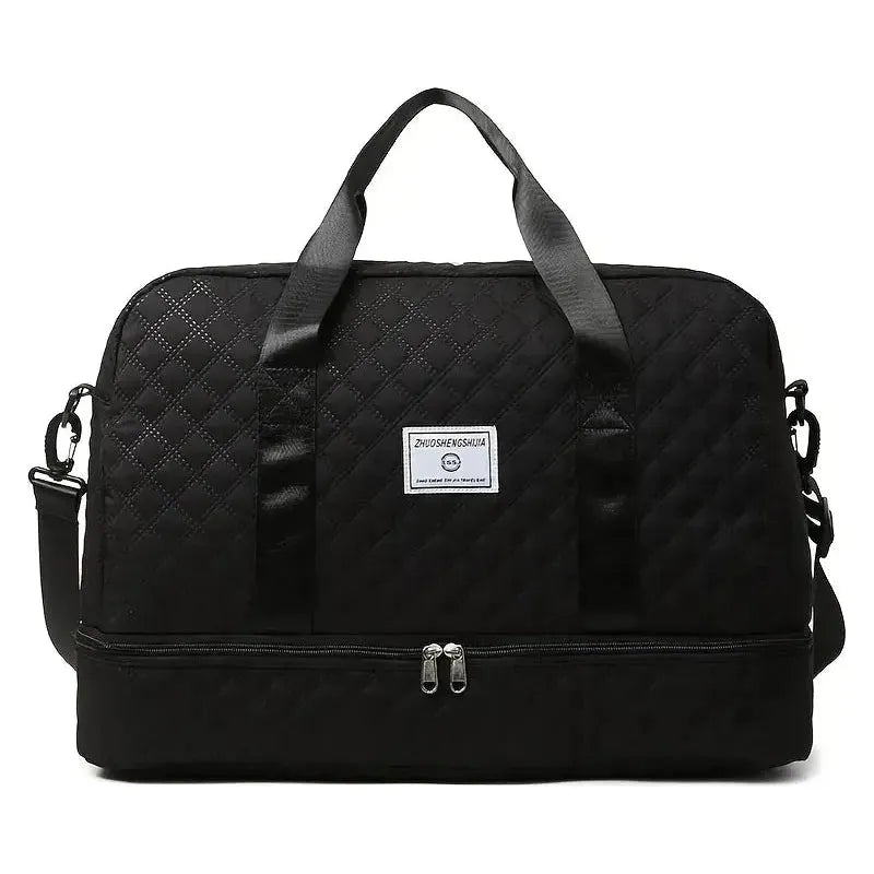 Große Reisetasche für Damen – Faltbare Weekender Tasche mit Fächern, ideal für Reisen und Ausflüge, wasserabweisend, 25 Liter 3