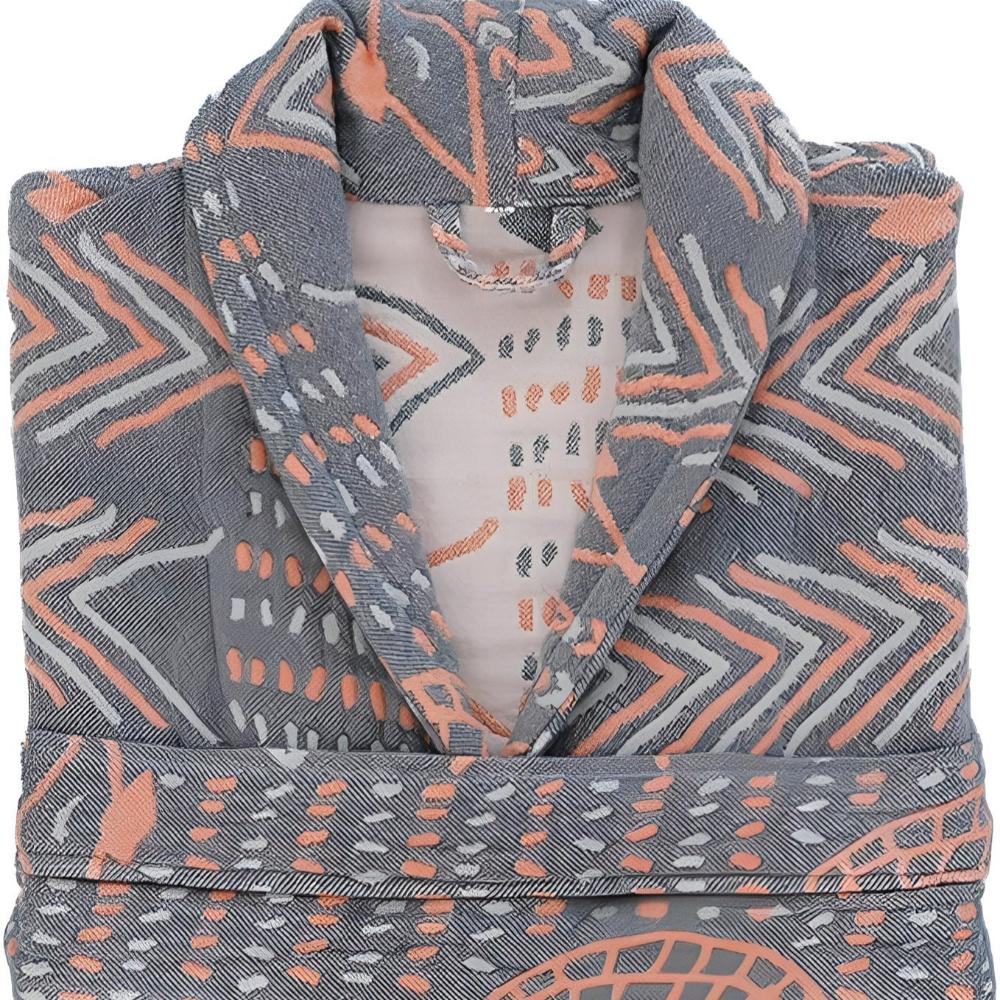 Unisex Baumwollmischung Bademantel mit Taschen – Weich, Saugfähig und Bequem für Damen und Herren, Ideal als Morgenmantel-5