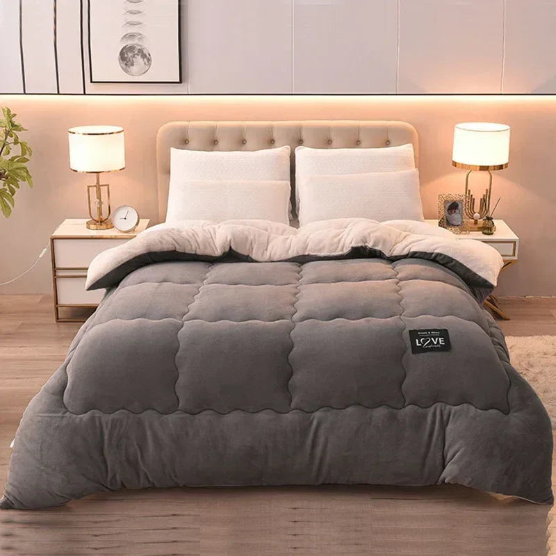 Premium Winterbettdecke mit doppeltem Flanellfleece