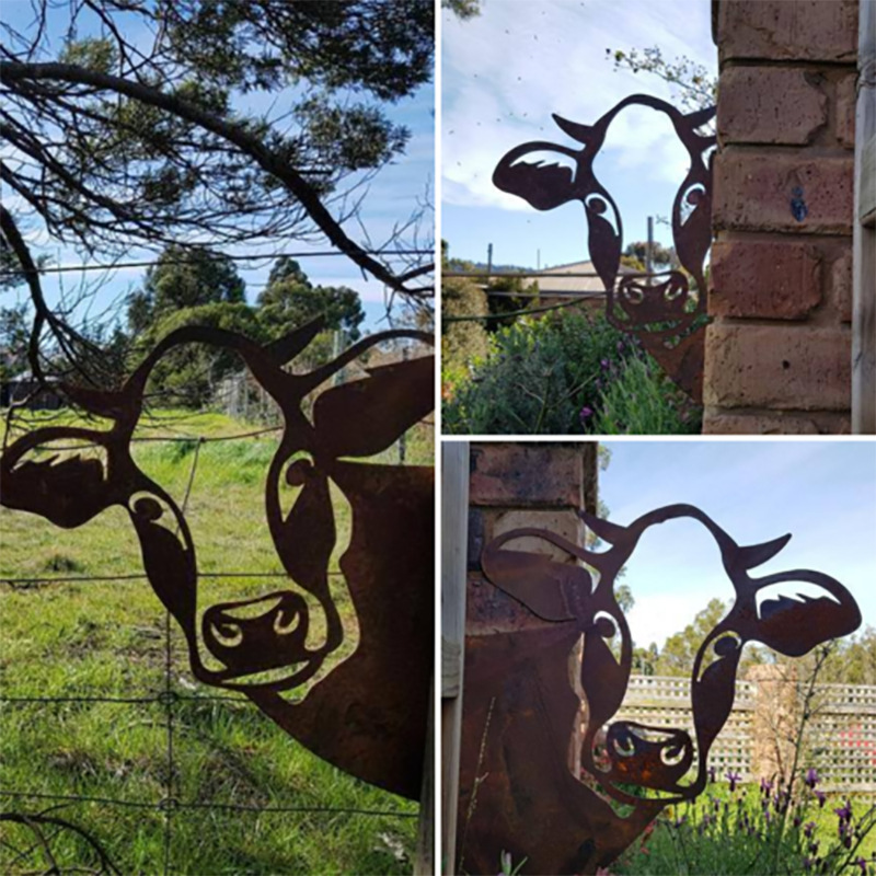 Realistische Tiergartenkunst aus Metall