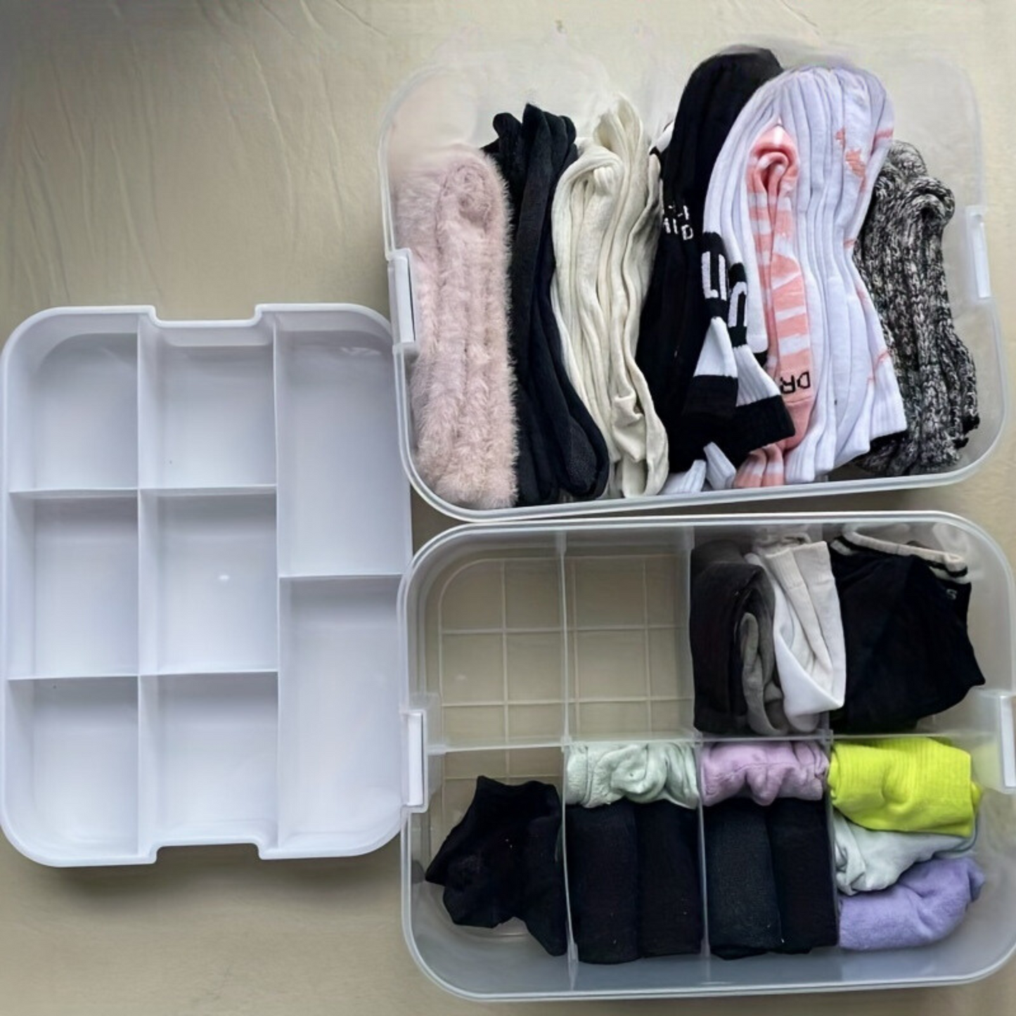Stapelbare Organizer für Spielzeug und Kleinigkeiten
