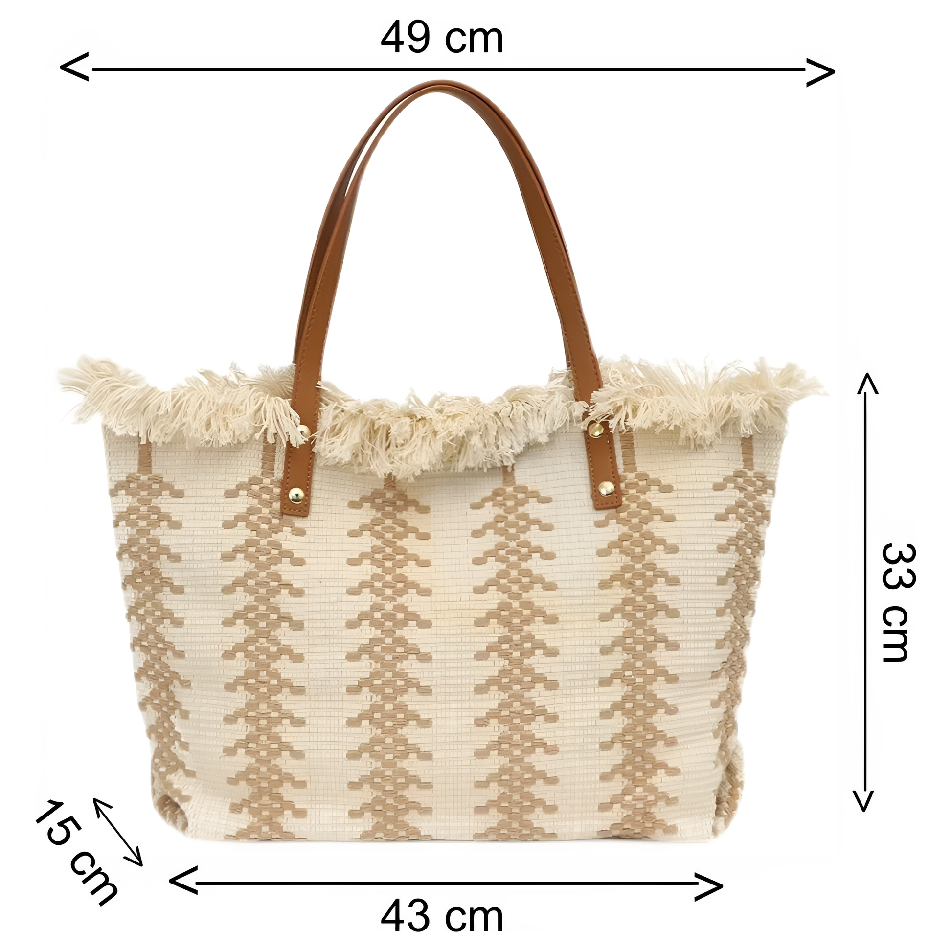 Elegante Große Strandtasche für den Sommer – Geräumige Badetasche mit Sicherem Knopfverschluss und Leichtem Design 4
