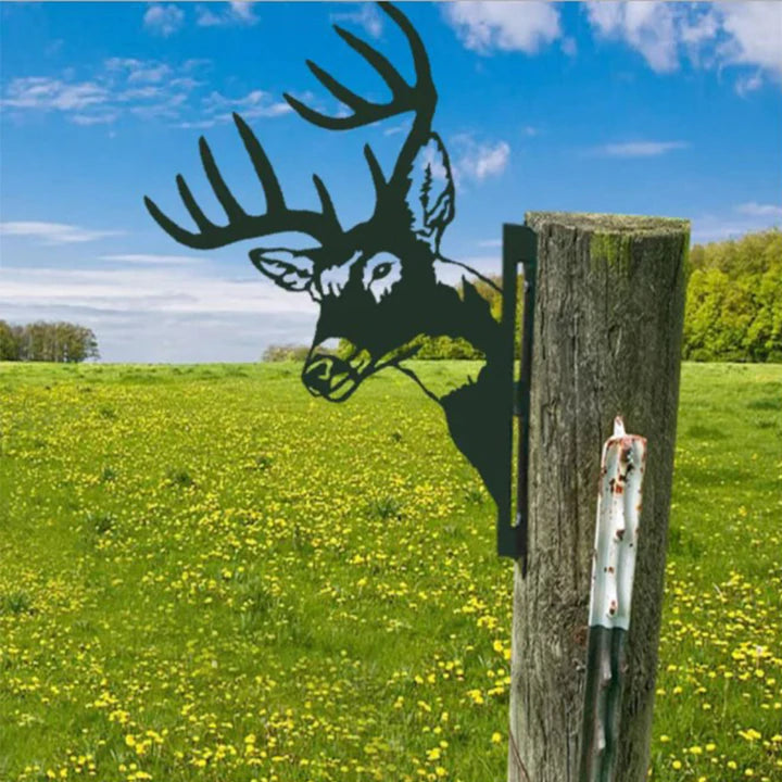 Realistische Tiergartenkunst aus Metall