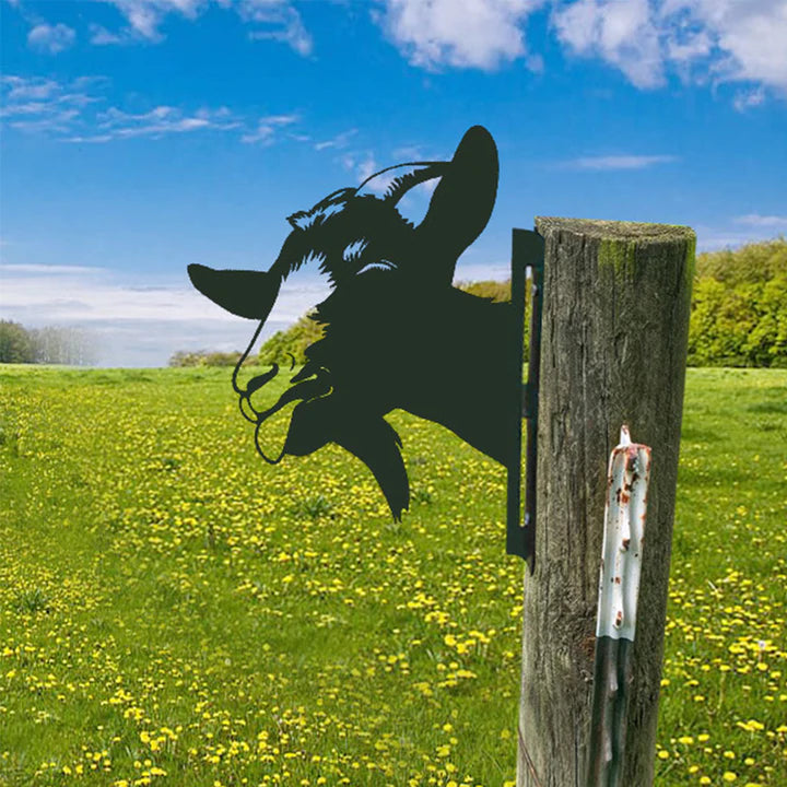 Realistische Tiergartenkunst aus Metall