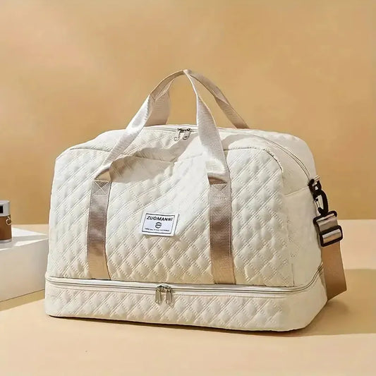 Große Reisetasche für Damen – Faltbare Weekender Tasche mit Fächern, ideal für Reisen und Ausflüge, wasserabweisend, 25 Liter 1