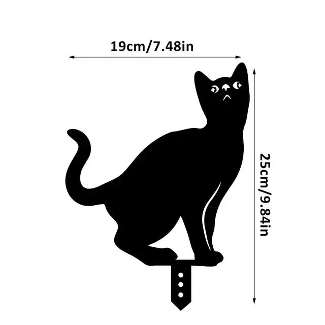 Katze Garten Pfähle
