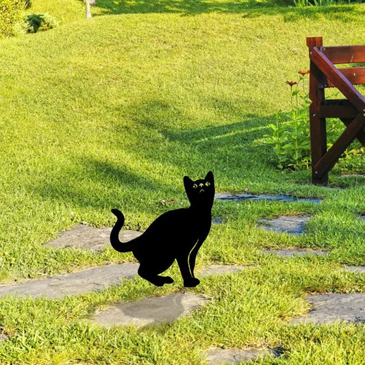 Katze Garten Pfähle