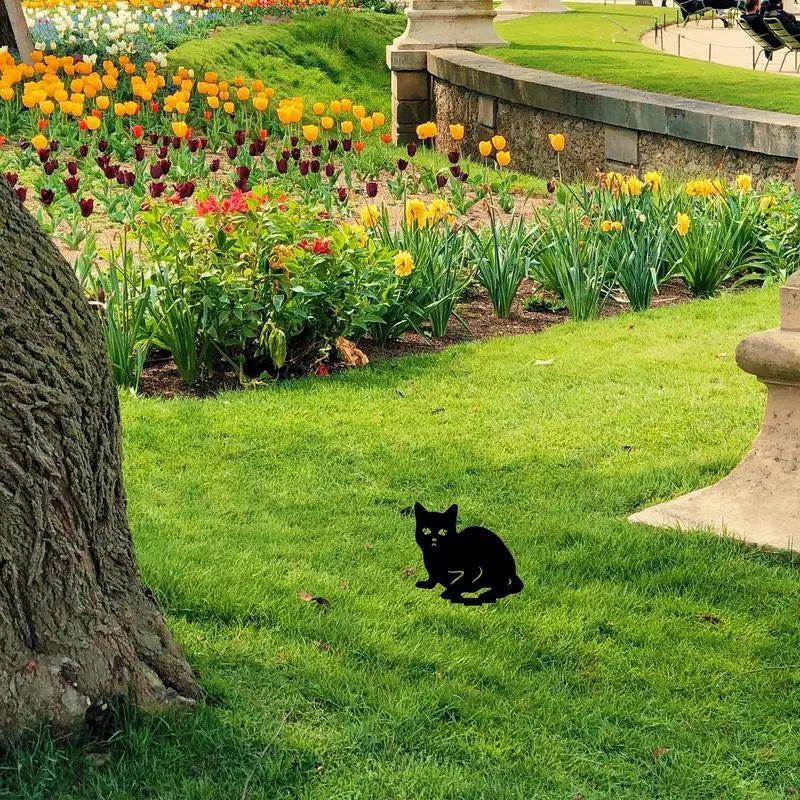 Katze Garten Pfähle