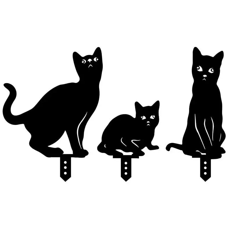 Katze Garten Pfähle