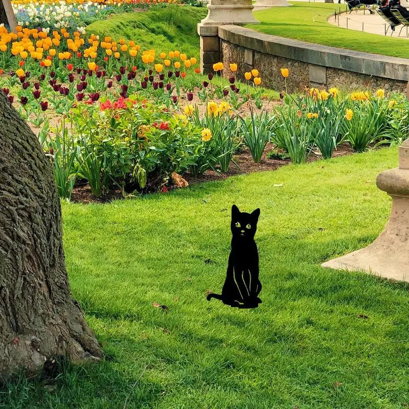 Katze Garten Pfähle