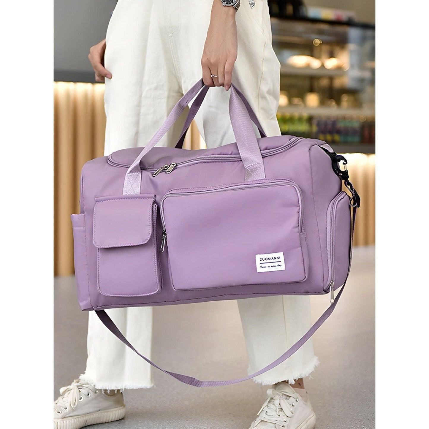 Große Wasserdichte Reisetasche für Männer und Frauen – Unisex Weekender Tasche mit viel Stauraum und speziellen Fächern 2