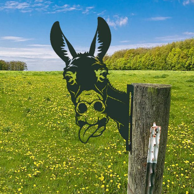 Realistische Tiergartenkunst aus Metall