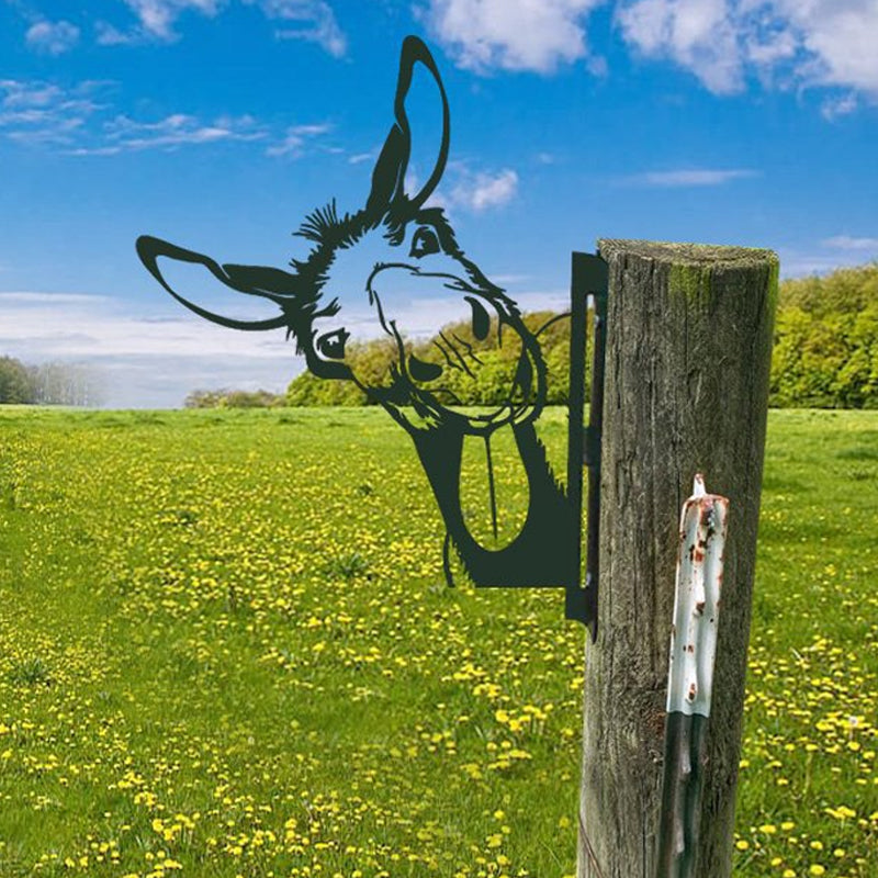 Realistische Tiergartenkunst aus Metall