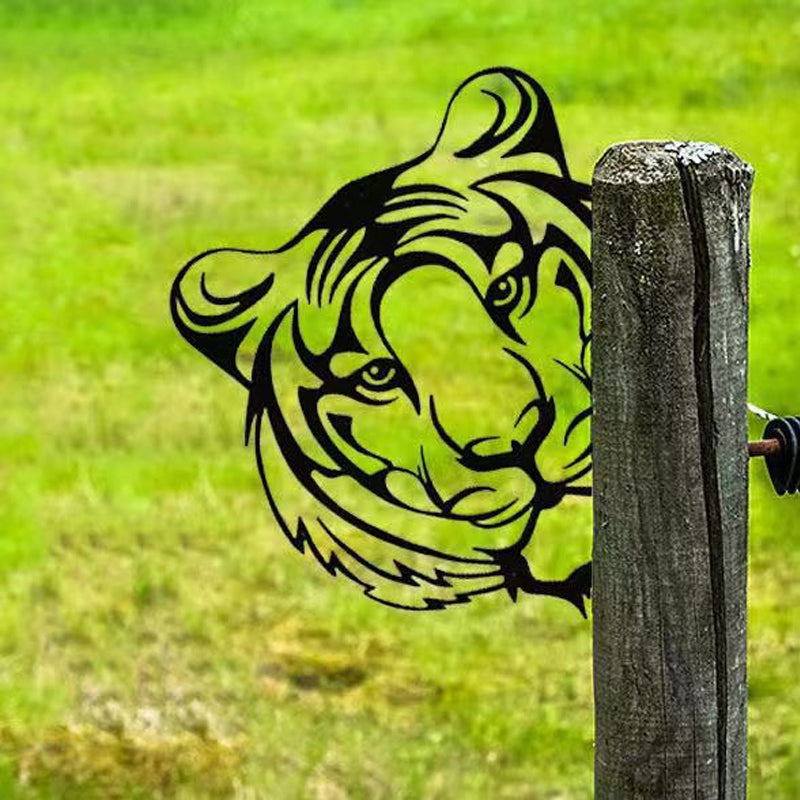 Realistische Tiergartenkunst aus Metall