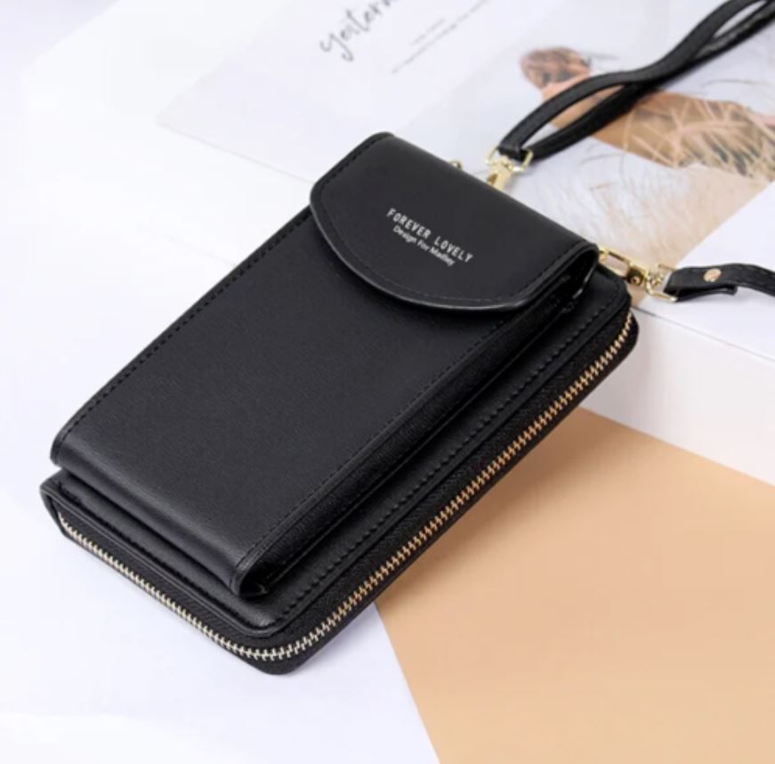 Crossbody Handy-Geldbörse mit RFID-Schutz