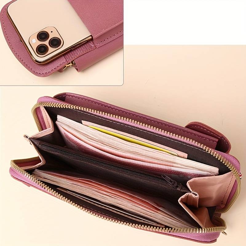 Crossbody Handy-Geldbörse mit RFID-Schutz