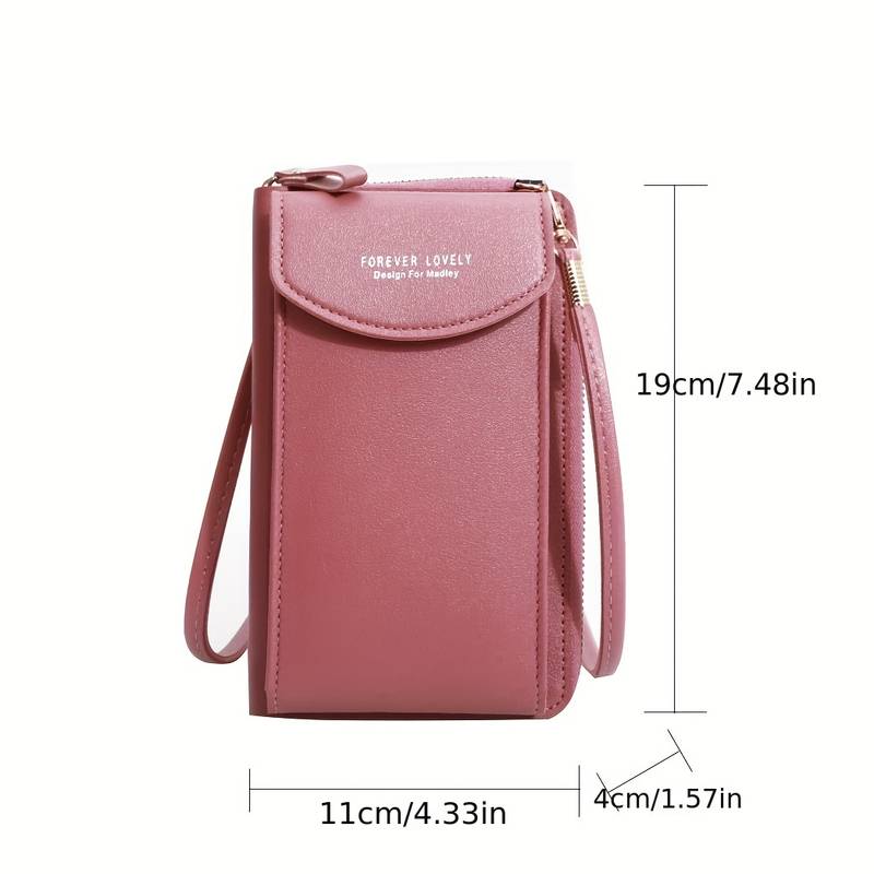 Crossbody Handy-Geldbörse mit RFID-Schutz