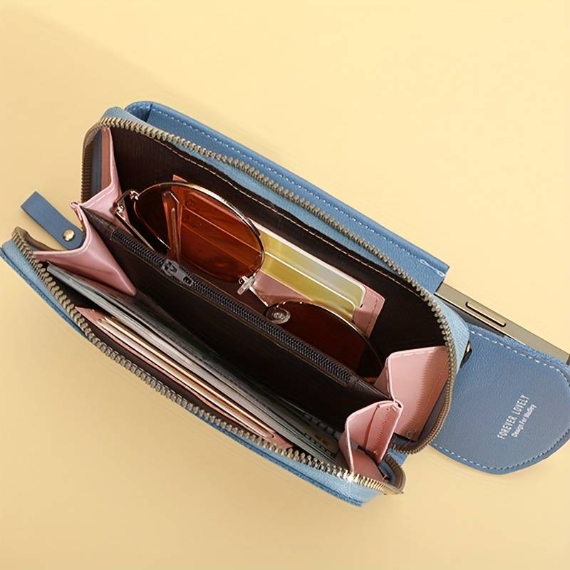 Crossbody Handy-Geldbörse mit RFID-Schutz