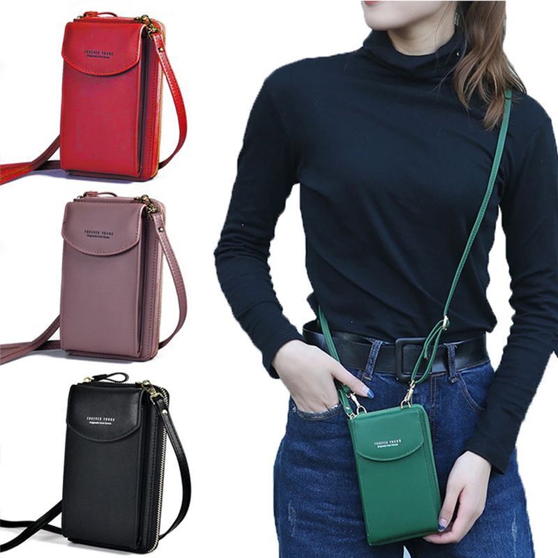 Crossbody Handy-Geldbörse mit RFID-Schutz