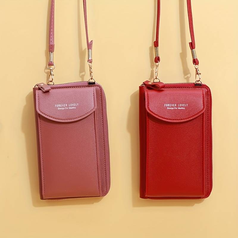 Crossbody Handy-Geldbörse mit RFID-Schutz