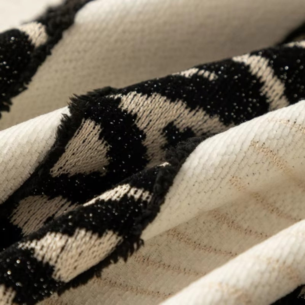 Chevron-Muster Chenille Sofabezug