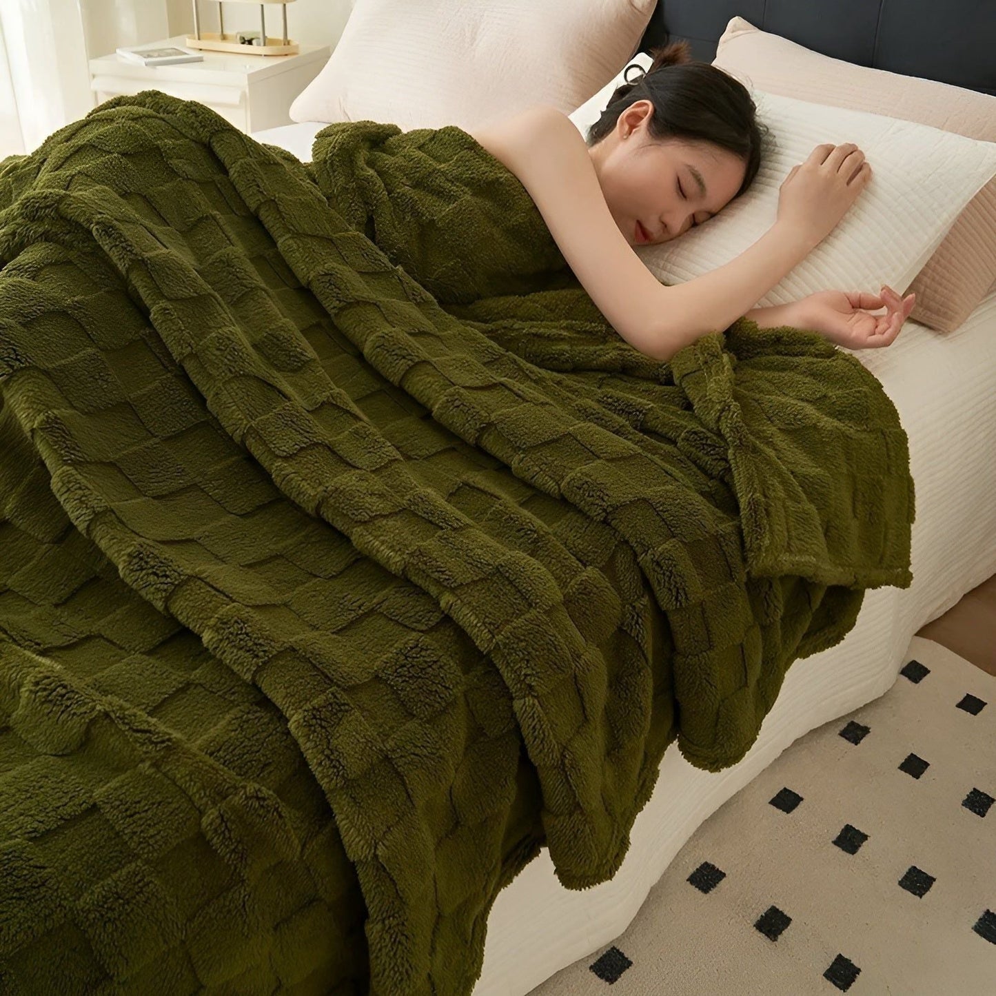 Weiche Fleece Decke – Multifunktionale, Atmungsaktive Decke für Drinnen und Draußen, Maschinenwaschbar, Praktische Größe 6