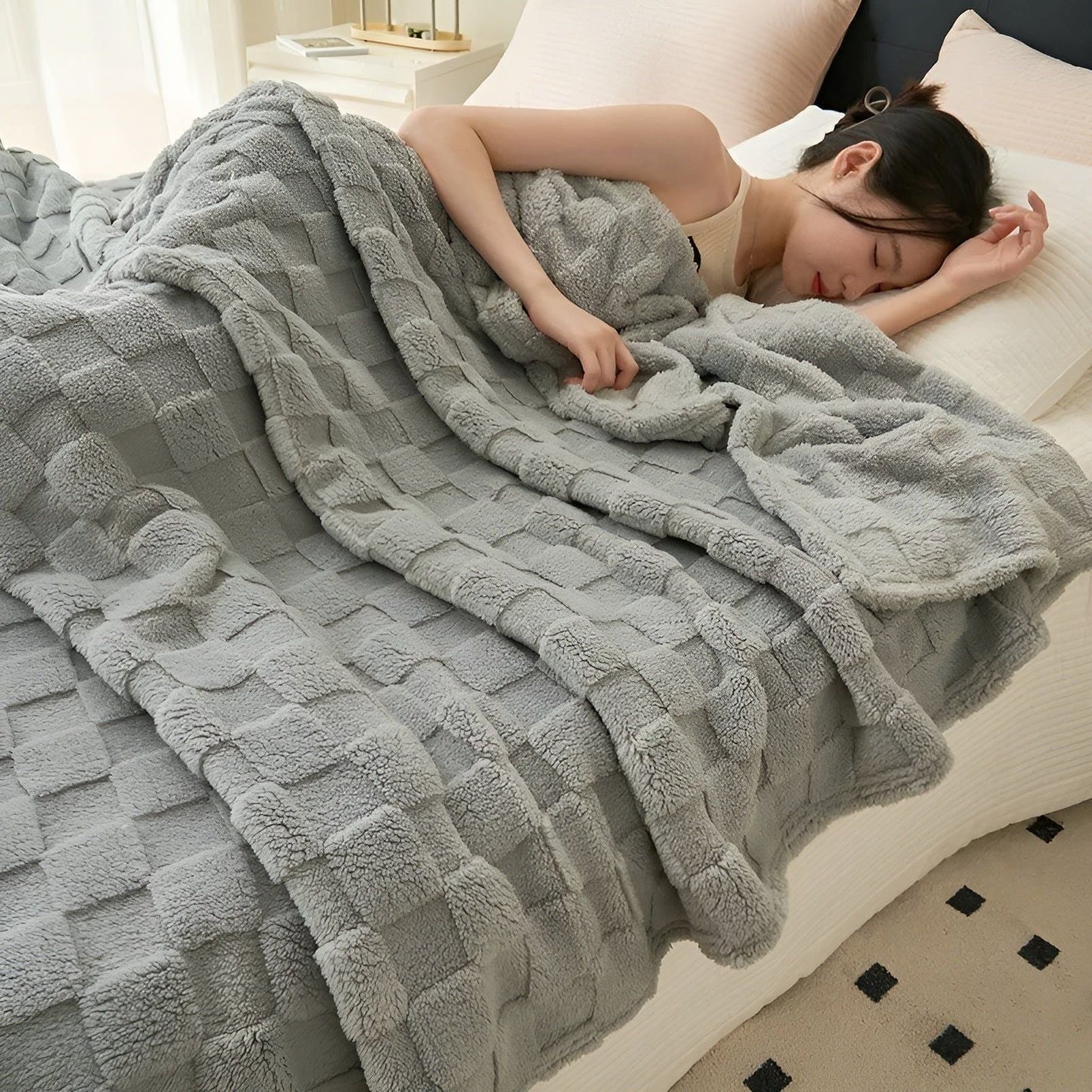Weiche Fleece Decke – Multifunktionale, Atmungsaktive Decke für Drinnen und Draußen, Maschinenwaschbar, Praktische Größe 3