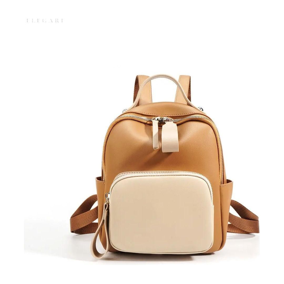 Handgefertigter Reiserucksack Damen aus Veganleder – Stilvoller und geräumiger Reise Rucksack für Alltag und Reisen 4