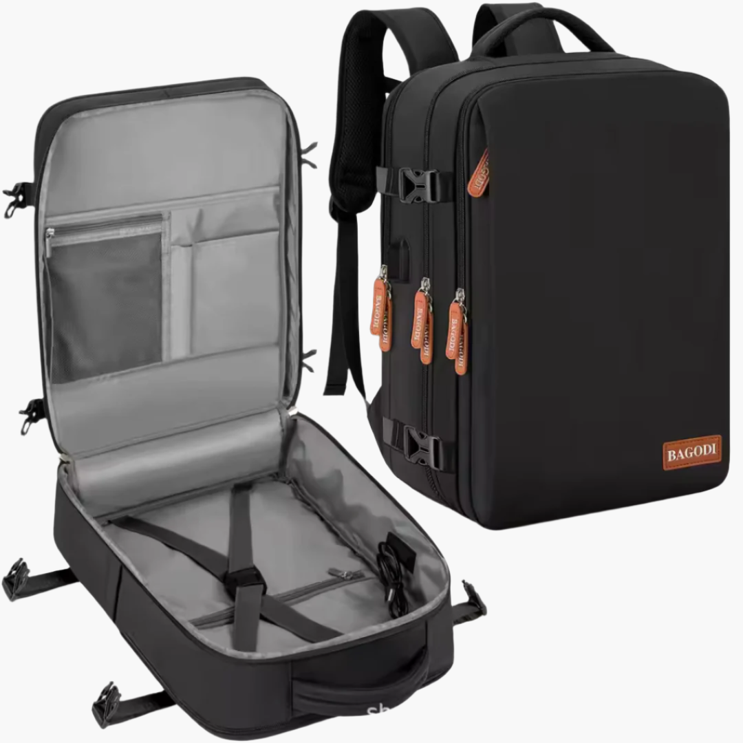 Ergonomischer Reiserucksack 46×36×20 cm – wasserabweisend, leicht & robust, mit Laptopfach – ideal für Business & Reisen