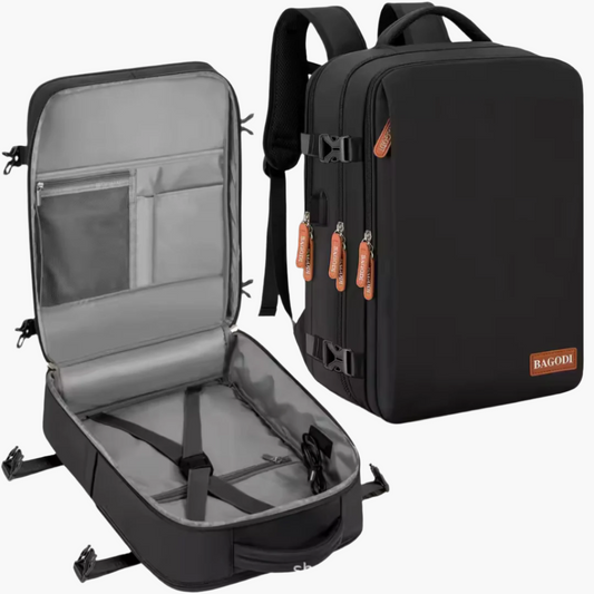 Ergonomischer Reiserucksack 46×36×20 cm – wasserabweisend, leicht & robust, mit Laptopfach – ideal für Business & Reisen