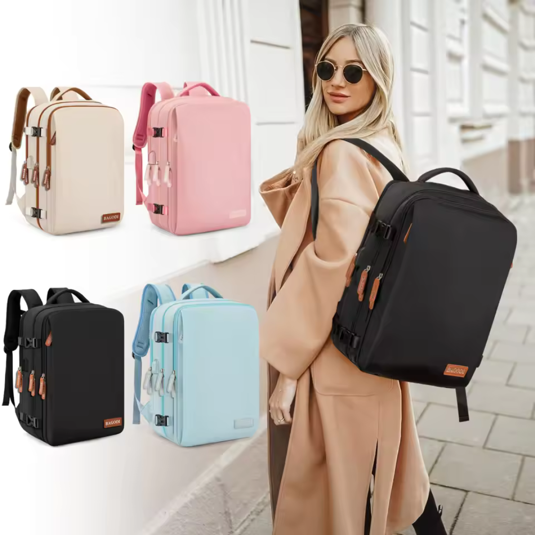Ergonomischer Reiserucksack 46×36×20 cm – wasserabweisend, leicht & robust, mit Laptopfach – ideal für Business & Reisen