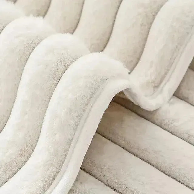 Fuzzy Sofabezug L-Form aus 100% Polyester – Rutschfester Couchbezug für Stil und Komfort 3